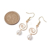 Natural Pearl Dangle Earrings EJEW-JE05678-3