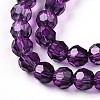 Baking Paint Transparent Glass Beads Strands LS-DGLA-A035-T6mm-A09-4