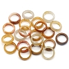 Natural Topaz Jade Plain Band Rings PW-WG25917-05-1