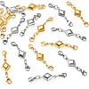 16Pcs 2 Style 304 Stainless Steel Lobster Claw Clasps PALLOY-TAC0264-3