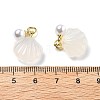 Natural Agate Shell Shaped Pendants LS-G-U025-06G-3