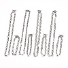 304 Stainless Steel Link Chain Necklaces & Bracelets Sets SJEW-JS01192-1