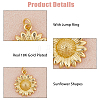 12Pcs Brass Pendants KK-HS0015-35-4