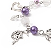 Alloy Heart & Fairy Charm Bracelets BJEW-JB09307-4