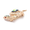 Snake Alloy Rhinestone Brooches LS-JEWB-E041-03KCG-2