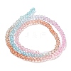 Transparent Painted Glass Beads Strands X1-DGLA-A034-T2mm-A19-5