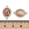 Natural Sunstone Faceted Oval Links G-B126-05G-01-3