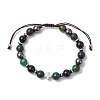 Gemstone Braided Bead Bracelets BJEW-JB11139-04-1