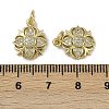 Brass Micro Pave Cubic Zirconia Pendants KK-I358-063G-L-3