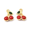 Brass Enamel Charms KK-K337-01G-01-2