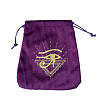 Velvet Tarot Cards Storage Drawstring Bags ZODI-PW0002-03B-02-1