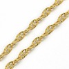 Trendy Unisex 304 Stainless Steel Link Chain Necklaces X-NJEW-L043B-26G-2