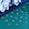 28Pcs 2 Colors 201 Stainless Steel Clip-on Earring Settings STAS-DC0016-90-4