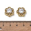 Brass Micro Pave Clear Cubic Zirconia Multi-Strand Links KK-CBA56EF-25G-3