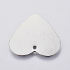 Tarnish Resistant 201 Stainless Steel Stamping Blank Tag Pendants STAS-F139-034P-2