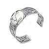 Constellation Alloy Open Cuff Bangles for Women Men BJEW-C064-01AS-03-1