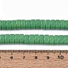 Opaque Solid Color Glass Beads Strands GLAA-N026-4x8mm-12-4