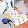 140Pcs 7 Colors Plastic Twisted Loose Leaf Book Binder Hinged Rings FIND-TA0008-27-8