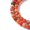 Dyed Natural Regalite/Imperial Jasper/Sea Sediment Jasper Beads Strands G-B124-C05-03-3