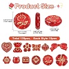 120Pcs 12 Styles Plating Acrylic Beads OACR-YW0004-26-3