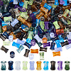 300Pcs Transparent Acrylic Beads Ink Wind Gradient Effect OACR-SP0001-64-1