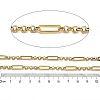 Ion Plating(IP) 304 Stainless Steel Oval Link Chains CHS-G039-13G-2