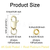 Brass Lobster Claw Clasps DIY-YW0009-37G-3