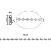 304 Stainless Steel Ball Chains CHS-CJ0001-26-4