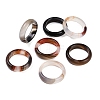 Dyed & Heated Natural Agate Finger Rings for Women RJEW-Z075-02C-1