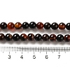 Natural Agate Beads Strands G-G390-6mm-06-2