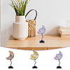 Moon Shaped Alloy Crystal Ball Holder PALLOY-WH0816-007EB-5