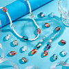 96Pcs 8 Colors Electroplate Glass Beads EGLA-PH0001-78-2
