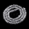 Transparent Glass Beads Strands GLAA-N001-61A-2