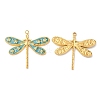 304 Stainless Steel Enamel Pendants STAS-K256-06G-03-1