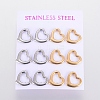 304 Stainless Steel Stud Earrings EJEW-I235-15-4