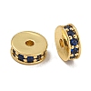 Rack Plating Brass Micro Pave Cubic Zirconia Beads KK-U030-27G-01-1