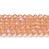 Transparent Electroplate Glass Beads Strands LS-GLAA-F029-2mm-D15-1