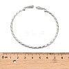Brass Micro Pave Clear Cubic Zirconia Cuff Bangles for Women LS-BJEW-B145-08G-03-2