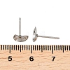 Non-Tarnish Earring Cabochon Settings 304 Stainless Steel Ear Studs Blank Settings X-STAS-Q170-08-3