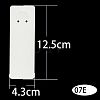 Blank Paper Pendant Keychain Display Cards CDIS-WH0022-05-1