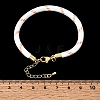 Braided Round Polyester Cord Bracelet Makings FB-CBAEDA0-01G-26-3