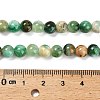 Natural Green Line Jasper  Beads Strands G-B128-A03-02-3