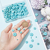  180Pcs 6 Styles Synthetic Turquoise Beads G-NB0004-81-3