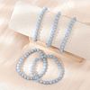 Natural Angelite Stretch Bracelets BJEW-JB03738-05-4
