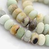 Natural Frosted Flower Amazonite Beads Strands G-O015-8x5mm-01-3