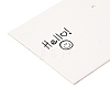 Rectangle Paper Earring Stud Display Cards CDIS-C005-09-3