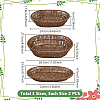 6Pcs 3 Styles Plastic Display Trays ODIS-WA0001-08-2
