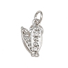 Brass Micro Pave Cubic Zirconia Pendants KK-A269-12P-1