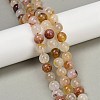 Natural Ferruginous Quartz Beads Strands G-U026-A08-10mm-1