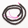 Garnet Round Beads Strands G-O081-01-6mm-3